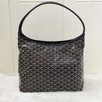 Goyard Boheme PM Hobo Bag in Black Signature Goyardine Canvas