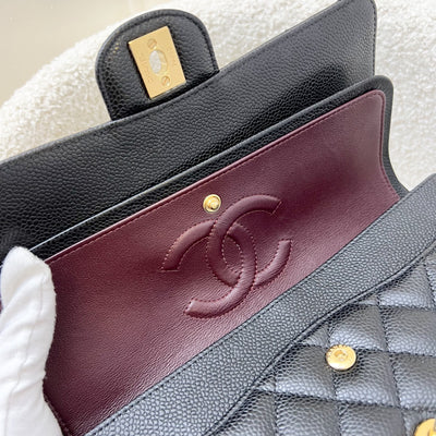 Chanel Medium Classic Flap CF in Black Caviar and GHW