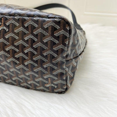 Goyard Boheme PM Hobo Bag in Black Signature Goyardine Canvas