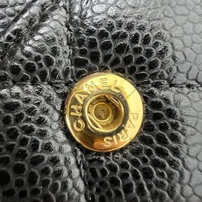 Chanel Medium Classic Flap CF in Black Caviar and GHW