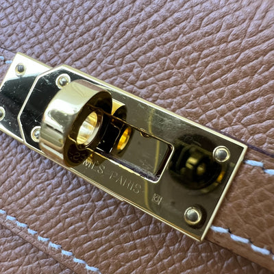 Hermes Kelly to Go KTG in Gold Epsom Leather and GHW
