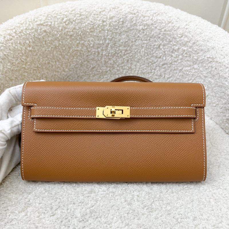 Hermes Kelly to Go KTG in Gold Epsom Leather and GHW