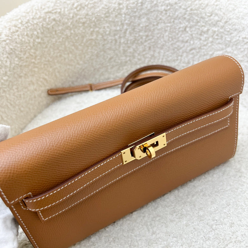 Hermes Kelly to Go KTG in Gold Epsom Leather and GHW