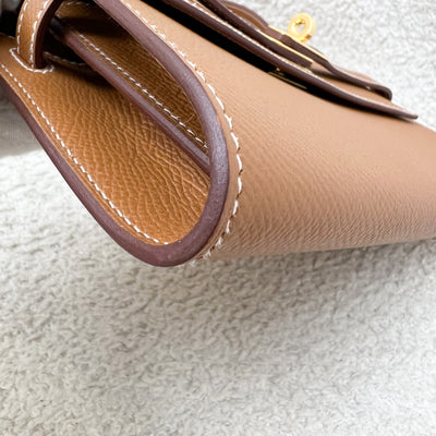 Hermes Kelly to Go KTG in Gold Epsom Leather and GHW