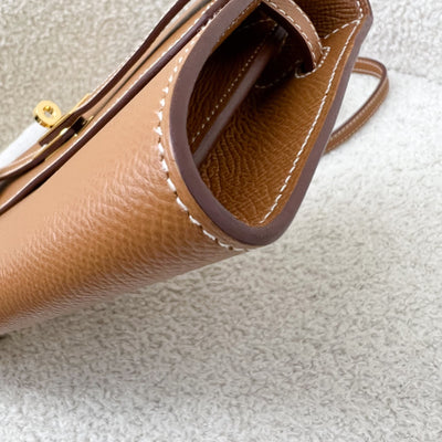 Hermes Kelly to Go KTG in Gold Epsom Leather and GHW