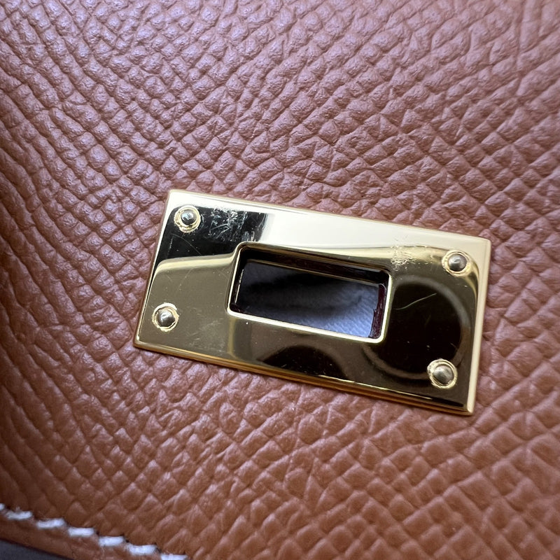 Hermes Kelly to Go KTG in Gold Epsom Leather and GHW