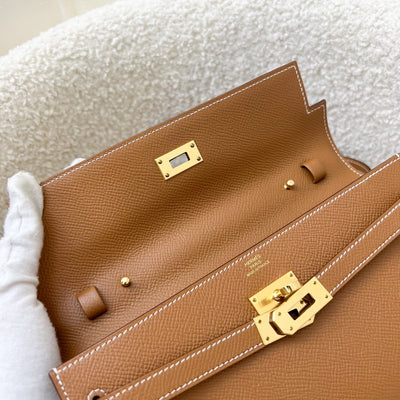 Hermes Kelly to Go KTG in Gold Epsom Leather and GHW