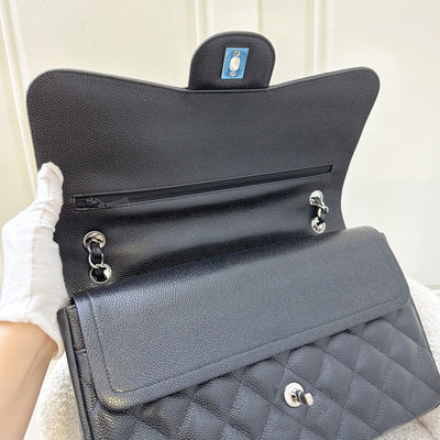 Chanel Jumbo Classic Flap DF in Black Caviar and SHW