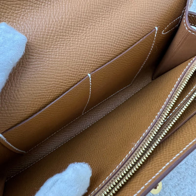 Hermes Kelly to Go KTG in Gold Epsom Leather and GHW