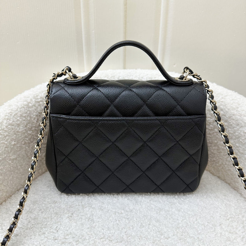 Chanel Small Business Affinity Flap in Black Caviar and LGHW