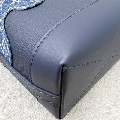 LV x NIGO Japanese Cruiser Bag in Blue Monogram Denim, Navy Blue Calfskin and GHW (Model: M45970)