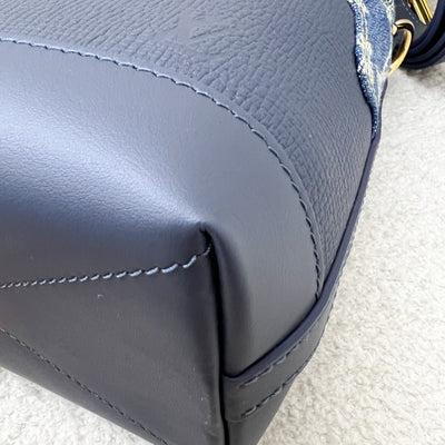 LV x NIGO Japanese Cruiser Bag in Blue Monogram Denim, Navy Blue Calfskin and GHW (Model: M45970)