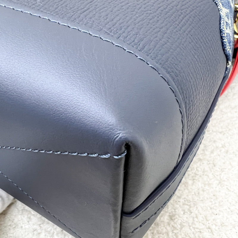 LV x NIGO Japanese Cruiser Bag in Blue Monogram Denim, Navy Blue Calfskin and GHW (Model: M45970)