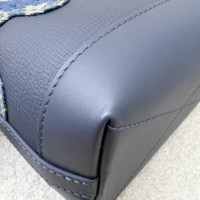 LV x NIGO Japanese Cruiser Bag in Blue Monogram Denim, Navy Blue Calfskin and GHW (Model: M45970)