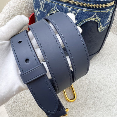 LV x NIGO Japanese Cruiser Bag in Blue Monogram Denim, Navy Blue Calfskin and GHW (Model: M45970)