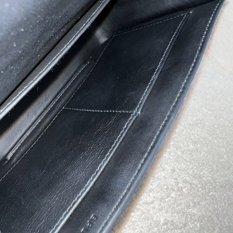 Hermes Geta in Noir Black Chevre Mysore Leather and GHW