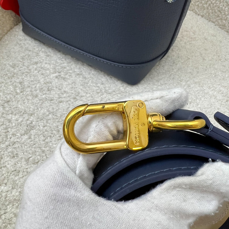 LV x NIGO Japanese Cruiser Bag in Blue Monogram Denim, Navy Blue Calfskin and GHW (Model: M45970)