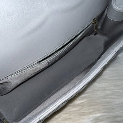 Chanel Mademoiselle Chic Flap in Grey Lambskin and Matte LGHW