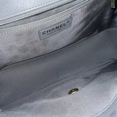 Chanel Mademoiselle Chic Flap in Grey Lambskin and Matte LGHW