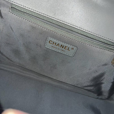 Chanel Mademoiselle Chic Flap in Grey Lambskin and Matte LGHW