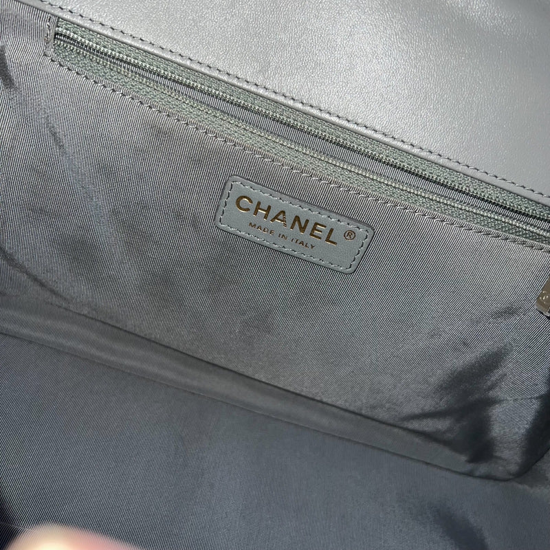 Chanel Mademoiselle Chic Flap in Grey Lambskin and Matte LGHW