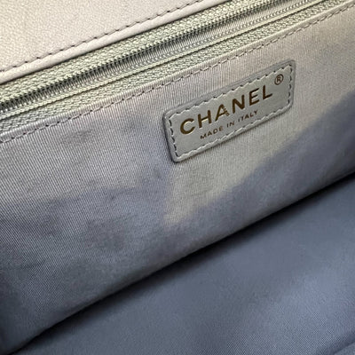 Chanel Mademoiselle Chic Flap in Grey Lambskin and Matte LGHW