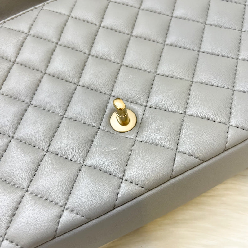 Chanel Mademoiselle Chic Flap in Grey Lambskin and Matte LGHW