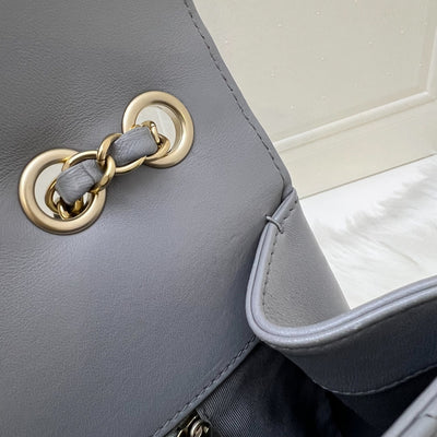 Chanel Mademoiselle Chic Flap in Grey Lambskin and Matte LGHW