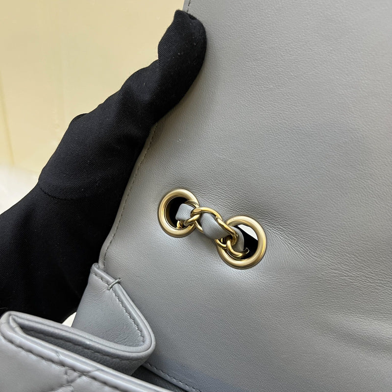 Chanel Mademoiselle Chic Flap in Grey Lambskin and Matte LGHW