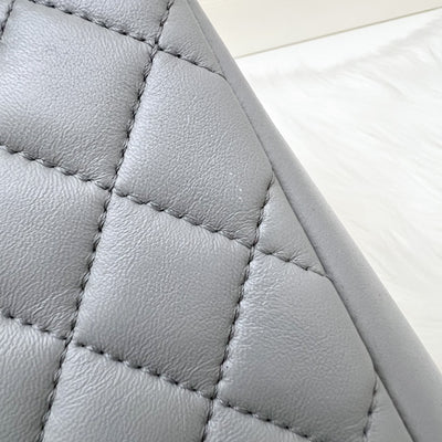 Chanel Mademoiselle Chic Flap in Grey Lambskin and Matte LGHW