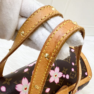 LV Vintage Louis Vuitton x Takashi Murakami Cherry Blossom Papillon Bag in Monogram Canvas