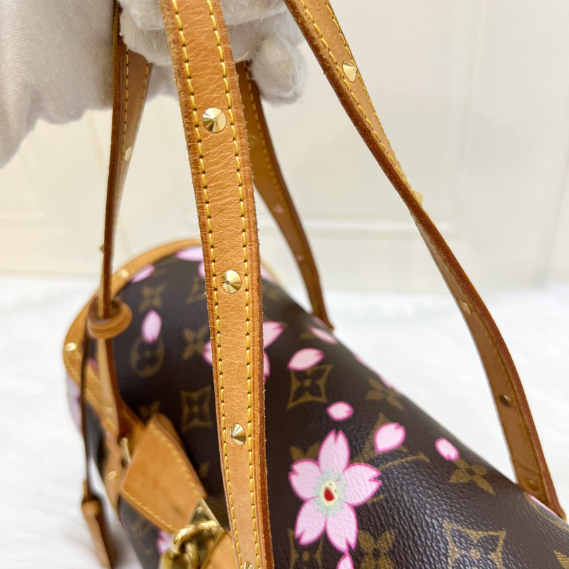 LV Vintage Louis Vuitton x Takashi Murakami Cherry Blossom Papillon Bag in Monogram Canvas