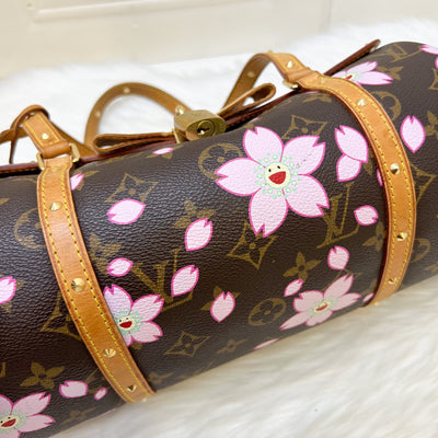 LV Vintage Louis Vuitton x Takashi Murakami Cherry Blossom Papillon Bag in Monogram Canvas