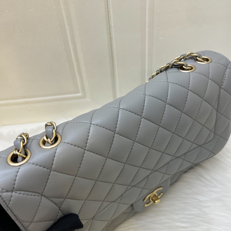 Chanel Mademoiselle Chic Flap in Grey Lambskin and Matte LGHW