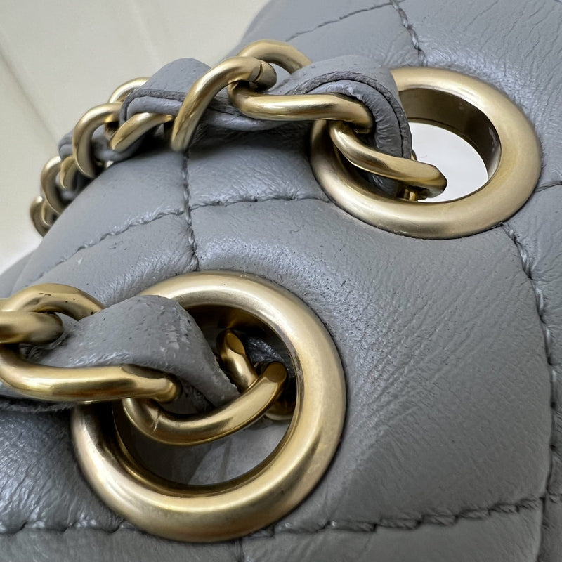 Chanel Mademoiselle Chic Flap in Grey Lambskin and Matte LGHW