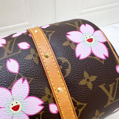 LV Vintage Louis Vuitton x Takashi Murakami Cherry Blossom Papillon Bag in Monogram Canvas