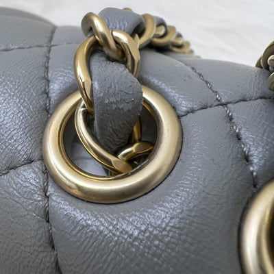 Chanel Mademoiselle Chic Flap in Grey Lambskin and Matte LGHW