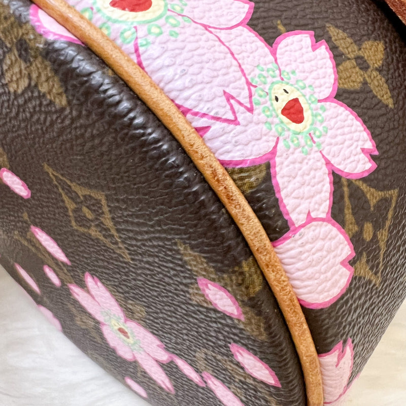LV Vintage Louis Vuitton x Takashi Murakami Cherry Blossom Papillon Bag in Monogram Canvas