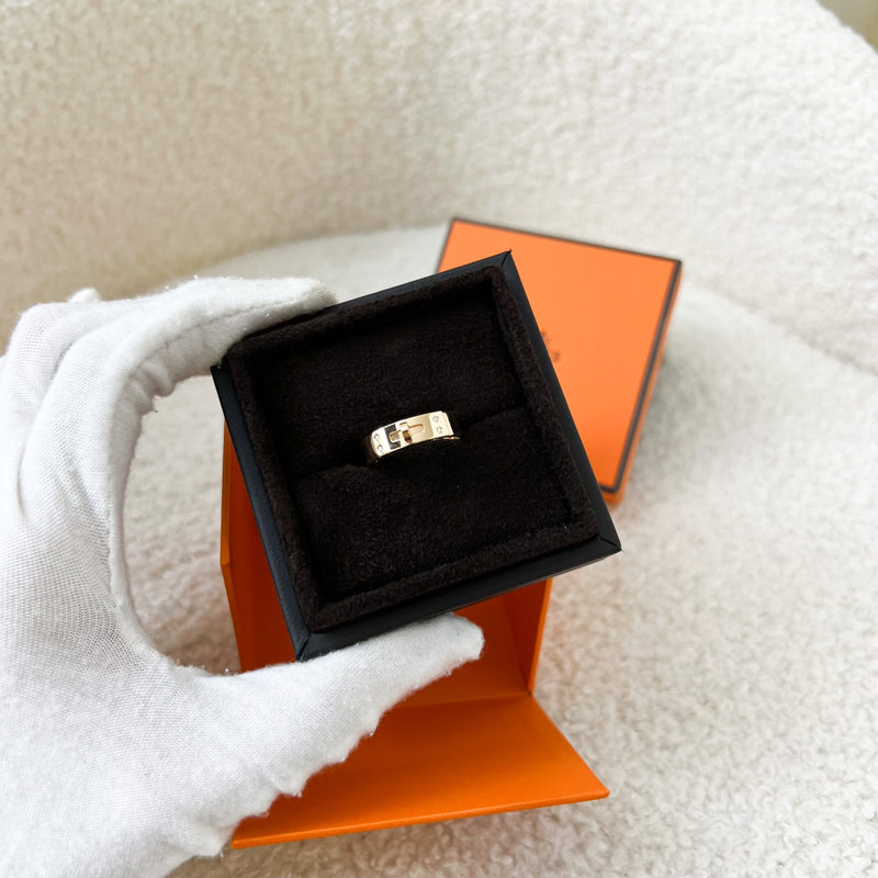 Hermes Bague Kelly H PM Ring Size 56