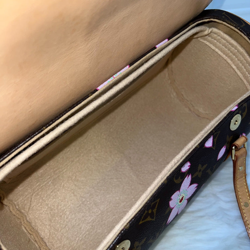LV Vintage Louis Vuitton x Takashi Murakami Cherry Blossom Papillon Bag in Monogram Canvas