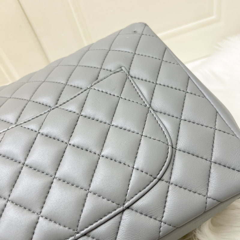 Chanel Mademoiselle Chic Flap in Grey Lambskin and Matte LGHW