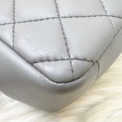 Chanel Mademoiselle Chic Flap in Grey Lambskin and Matte LGHW