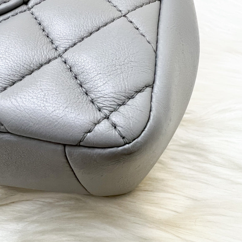 Chanel Mademoiselle Chic Flap in Grey Lambskin and Matte LGHW