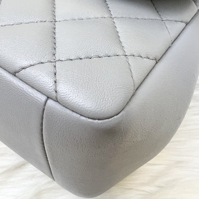 Chanel Mademoiselle Chic Flap in Grey Lambskin and Matte LGHW