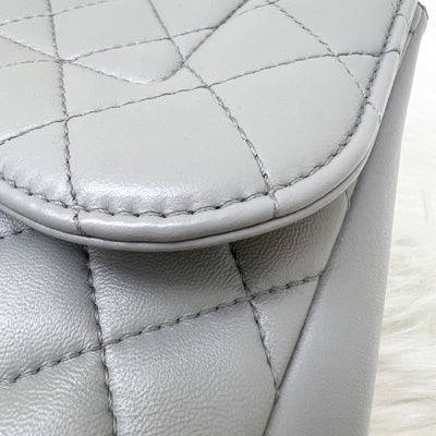 Chanel Mademoiselle Chic Flap in Grey Lambskin and Matte LGHW