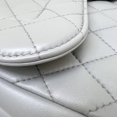 Chanel Mademoiselle Chic Flap in Grey Lambskin and Matte LGHW