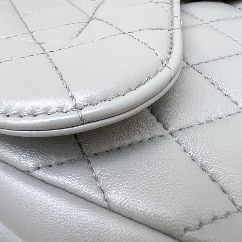 Chanel Mademoiselle Chic Flap in Grey Lambskin and Matte LGHW