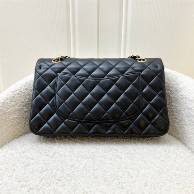 Chanel Medium Classic Flap CF in Black Lambskin and GHW