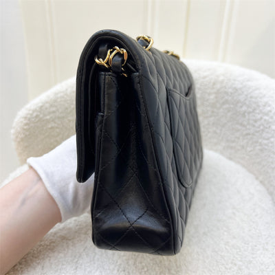 Chanel Medium Classic Flap CF in Black Lambskin and GHW