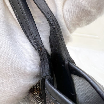 Goyard St Louis PM Tote in Black Signature Goyardine Canvas